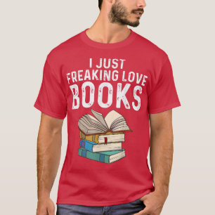 Camiseta Designs Engraçadas De Livro Para Mulheres Homens B