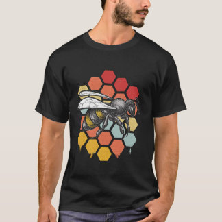 Camiseta Designs Engraçados De Abelhas Vintage Para Homens