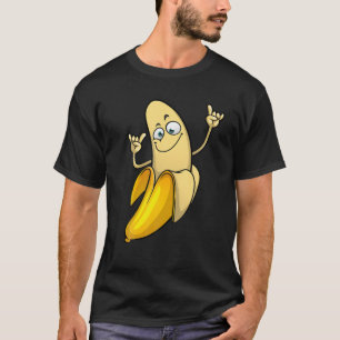 Camiseta Designs Engraçados De Banana Para Homens Frutas L