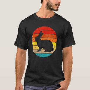 Camiseta Designs Engraçados De Coelho Vintado Para Homens