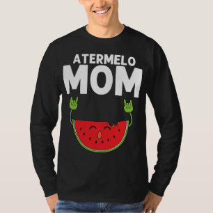 Camiseta Designs Engraçados De Melancia Para Mamãe Mulheres