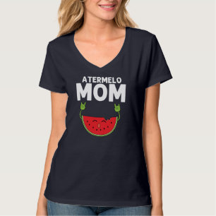 Camiseta Designs Engraçados De Melancia Para Mamãe Mulheres