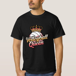 Camiseta Designs Engraçados de Voleibol e Quirky