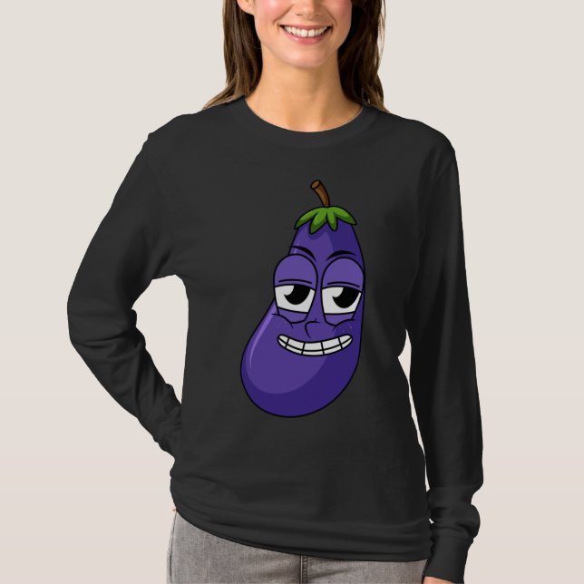 Camiseta Designs Felizes De Ovos Para Frutas Vegetais (Frente)