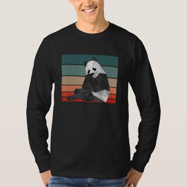 Camiseta Designs Geométricos de Panda (Frente)