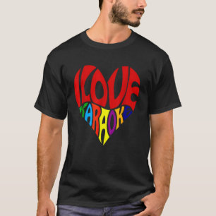 Camiseta Designs Karaoke Para Mulheres Masculinas Vocalista