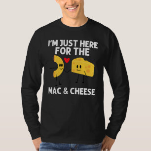 Camiseta Designs Mac E Queijo Para Homens Mulheres Massa Co
