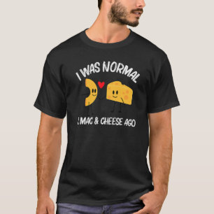Camiseta Designs Mac E Queijo Para Mulheres Masculinas Comi
