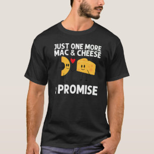 Camiseta Designs Mac E Queijo Para Mulheres Masculinas Comi