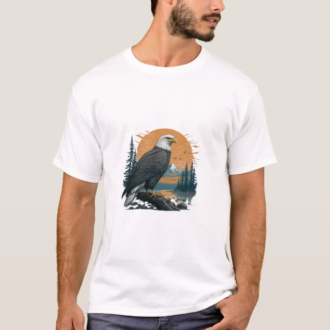 Camiseta Designs majestosos para entusiastas da natureza (Frente)