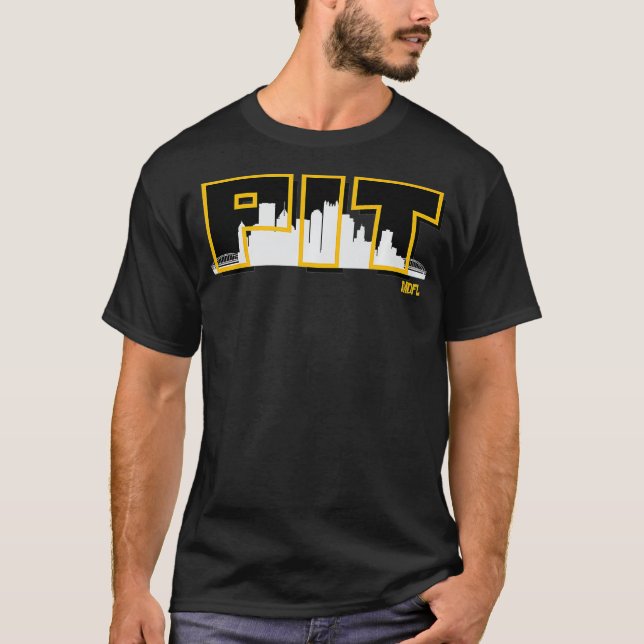 Camiseta Designs MDFL Vapor PIT Steelers Pirates Penguins P (Frente)