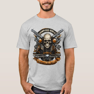 Camiseta Designs Murais T-Shirt Rock & Roll Skull - Liberar