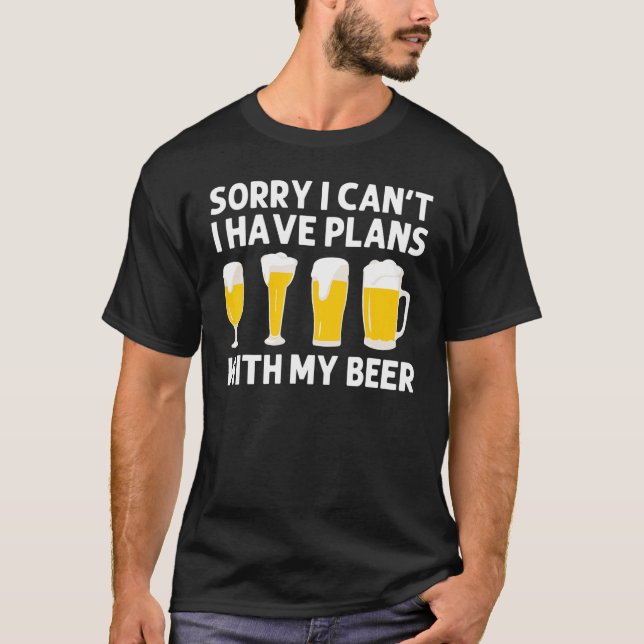 Camiseta Designs Para Homens Cerveza Bebidas Alco (Frente)