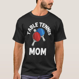 Camiseta Designs Ping Pong Para Mamãe Mulheres Mesa Tênis P