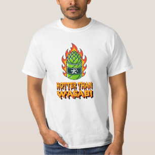 Camiseta Designs Quirky e Spicy Foodie