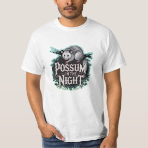 Camiseta Designs Quirky e Whimsical Possum
