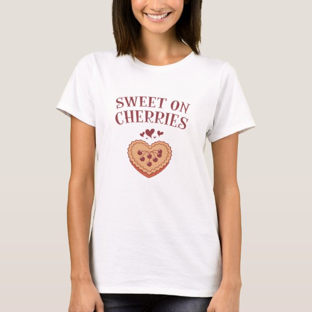 Camiseta Designs sensíveis a cereja para os ventiladores de (Frente)