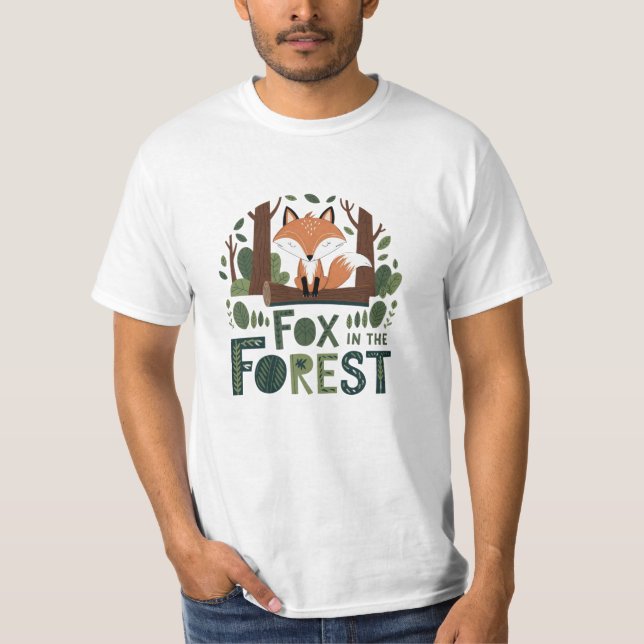 Camiseta Designs Whimsical para Entusiastas Fox (Frente)