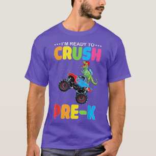 Camiseta Desinfete o Monstro do Dinossauro Pré-K de volta à