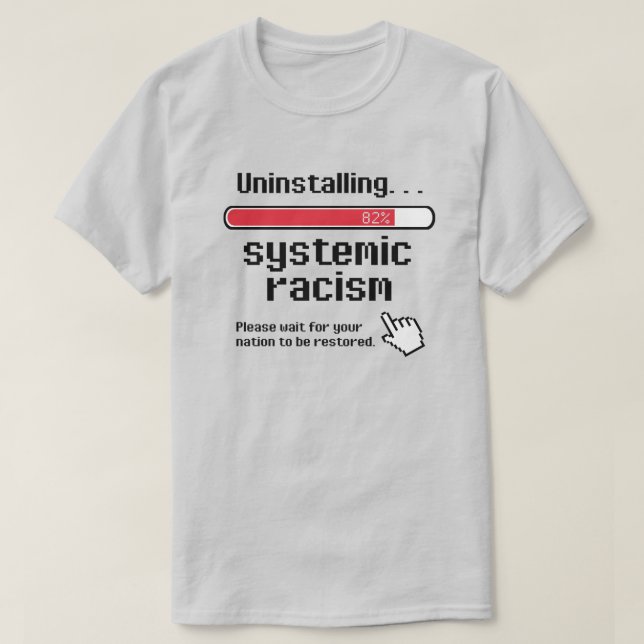 Camiseta Desinstalação do Racismo Sistêmico (Frente do Design)