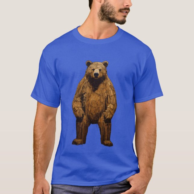 Camiseta Desintegração Do Urso De Palha - Declaração Artíst (Frente)