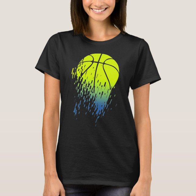 Camiseta Desintegrando Gráfico Urbano Neon Green Basball (Frente)