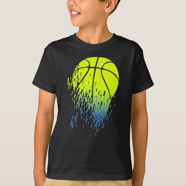 Camiseta Desintegrando Gráfico Urbano Neon Green Basball (Frente)