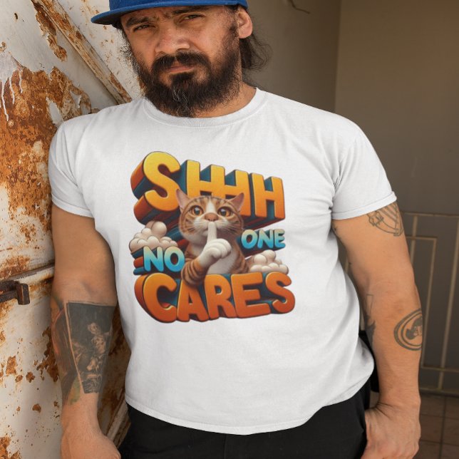 Camiseta Desinteresse Felino Silencioso (Criador carregado)