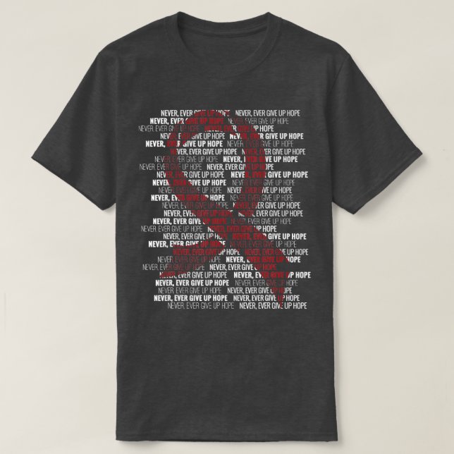 Camiseta Desistir da Consciência do Cancer com Múltiplos Mi (Frente do Design)