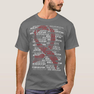 Camiseta Desistir da Consciência do Cancer com Múltiplos Mi