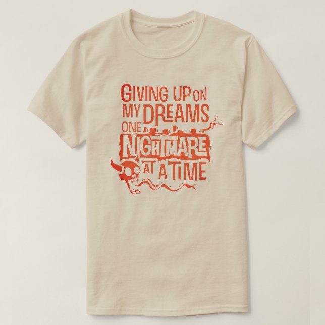 Camiseta desistir dos meus sonhos (Frente do Design)