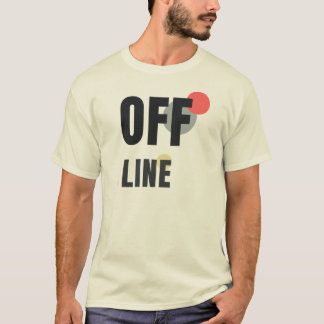 Camiseta DESLIGADO | Design Gráfico Minimalista Moderno