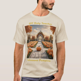 Camiseta Desligado Professor Halloween Pumpkins T-Shirt
