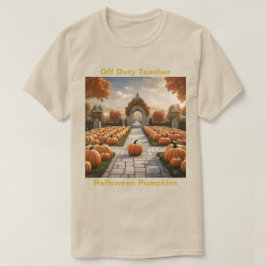 Camiseta Desligado Professor Halloween Pumpkins T-Shirt
