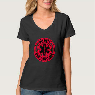 Camiseta Desligado - Salve A Sua Enfermeira Vermelha Emt