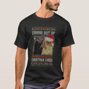 Camiseta Desligando do Espírito Natalino Gato Olhando Suéte