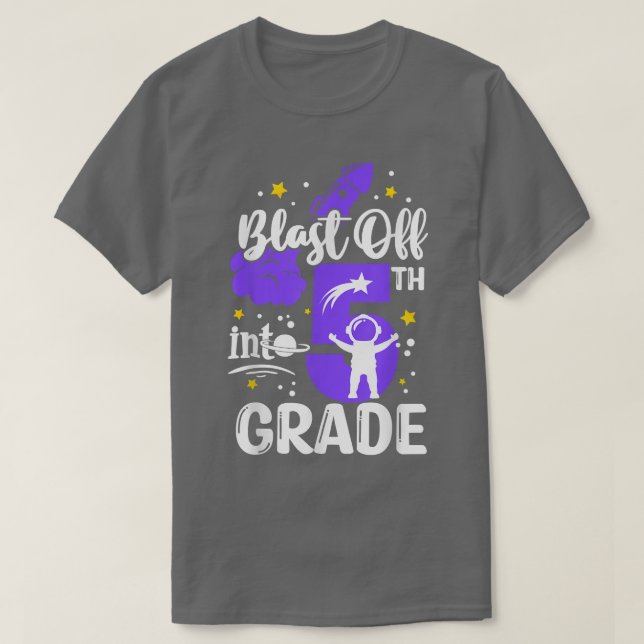 Camiseta Desligar Para Os Meninos Da Classe 5 (Frente do Design)
