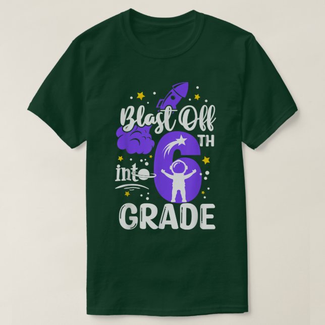 Camiseta Desligar Para Os Meninos Da Classe 6 (Frente do Design)