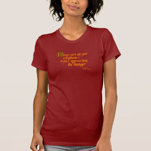 Camiseta Desligue seu t-shirt do telemóvel