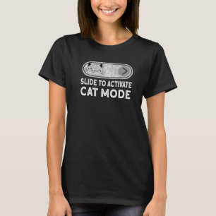 Camiseta Deslizar Para Ativar Cat Mode