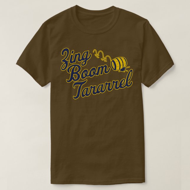 Camiseta Deslize o barril Zing Boom Tararrel (Frente do Design)