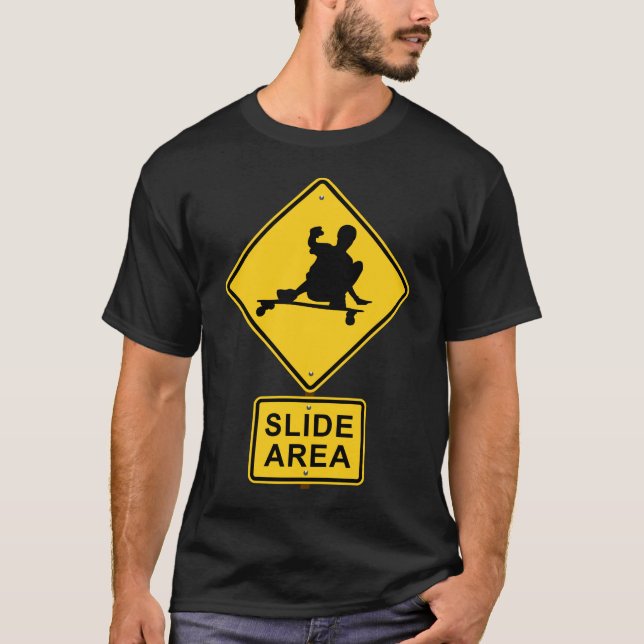 Camiseta deslize o design da área (Frente)
