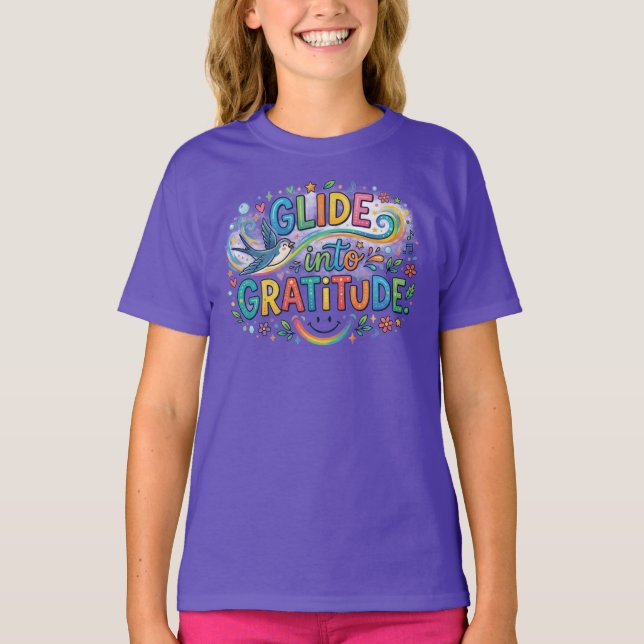 Camiseta Deslize para a Gratidão (Frente)