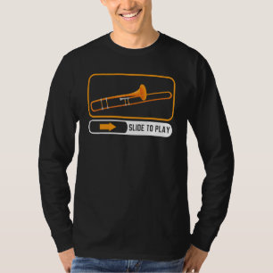 Camiseta Deslize Para Tocar Instrumento Musical Músico Trom