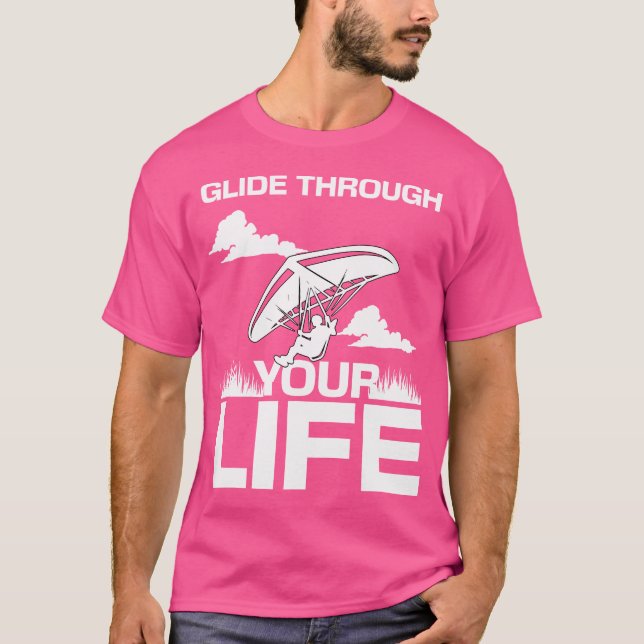 Camiseta Deslize pela Sua Vida com Asa Delta (Frente)