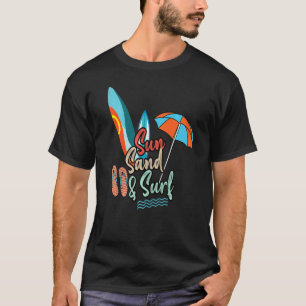 Camiseta Deslocação da praia da areia do Surf Sun Onda Nova