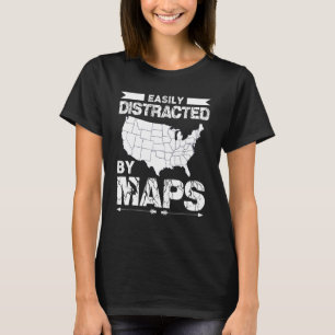 Camiseta Deslocado Facilmente Pelo Mapa 3 De Professores De