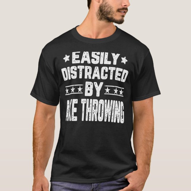 Camiseta Deslocado Facilmente Por Ax Throwing Ax Thrower (Frente)