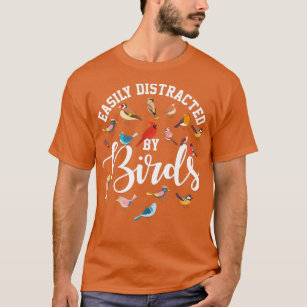 Camiseta Deslocado Facilmente Por Birds Bird Watcher
