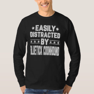 Camiseta Deslocado Facilmente Por Cachorro Bluetick Coonhou
